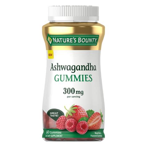 Natures Bounty Ashwagandha Gummies 300mg Ksm 66 Ashwagandha Extract