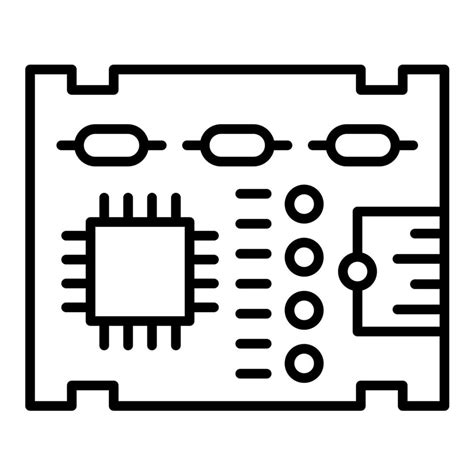 Pcb Board Vector Icon 21728722 Vector Art At Vecteezy