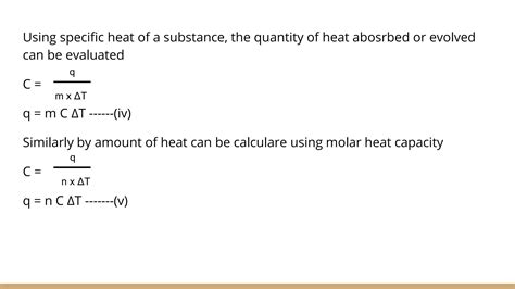 Calorimetry Heat Capacity Ppt