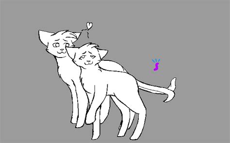 Cat Couple Lineart. by Sia-Kitty on DeviantArt