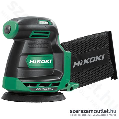 HIKOKI SV1813DA BASIC Akkus excentercsiszoló 18V 125mm Akku és töltő