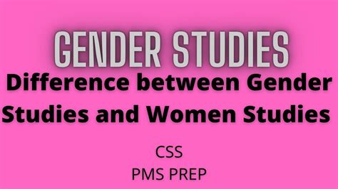 Difference Between Gender Studies And Women Studiesgender Studiescss