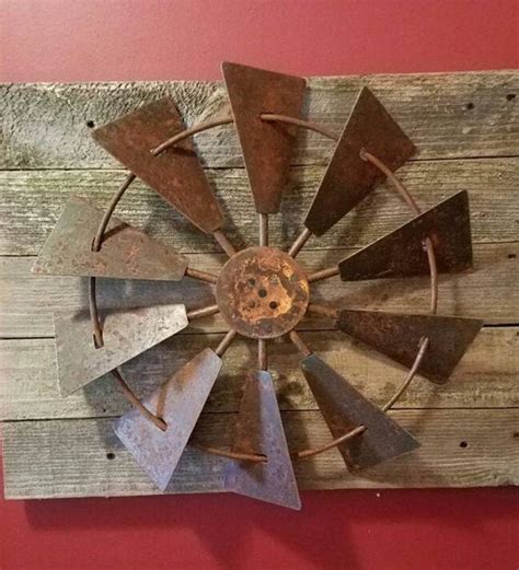 18 Rustic Windmill Windmill Wall Decor Rustic Farmhouse Etsy