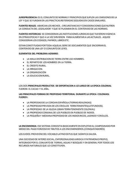 Derecho Agrario Resumen Pdf