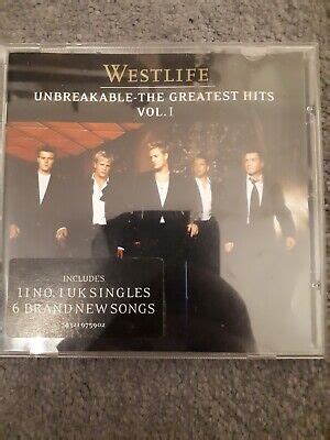 Westlife Unbreakable The Greatest Hits Volume Cd Pre Owned Ebay