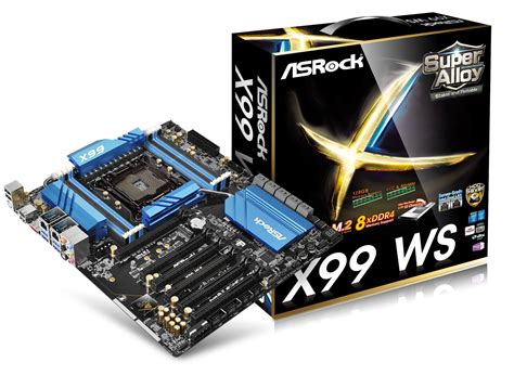 Asrock Shows Off X99 Ws Motherboard First X99 Hedt Motherboard Based For Workstations