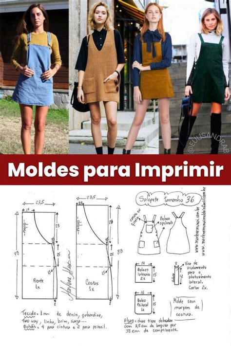 Acesse Agora Moldes De Roupas Prontos Para Você Imprimir E Costurar