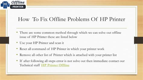 Ppt How To Fix Hp Printer Offline Issue Powerpoint Presentation Free Download Id 8314742