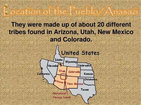 Anasazi Indians Map