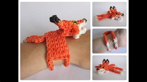 Diy Rainbow Loom Fox Bracelet Loombicious Youtube