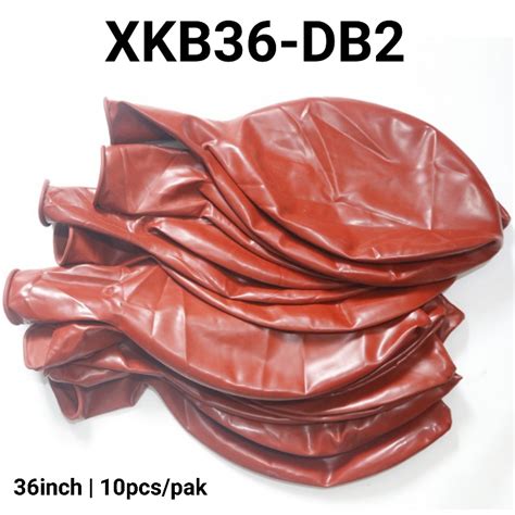 Jual XKB36 DB2 Balon Latex 36 Inch 90 Cm 10 Jumbo Doff Tebal Merah Tua