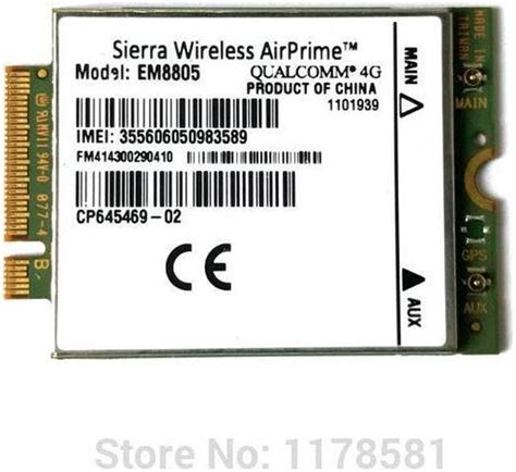 Sierra Wireless Airprime Em Wwan G Card Lte Module Off