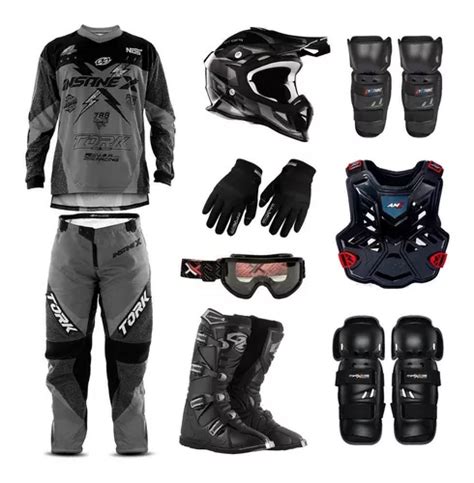 Kit Equipamento Protork Motocross Trilha Completo Promo O