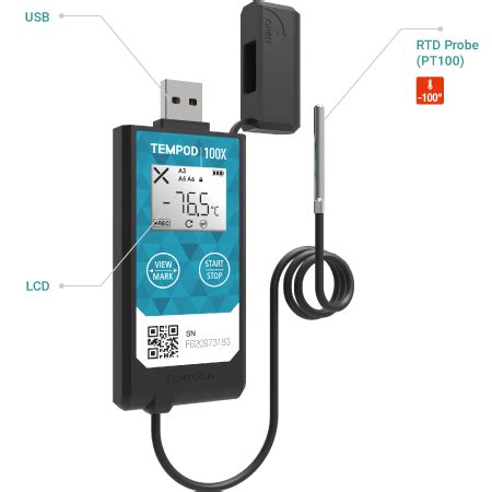 Tempod X Usb Pdf Data Logger With Rtd Probe Tempsen