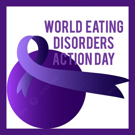 World Eating Disorders Action Day Vector Art Background Worldwide Day Concept Background