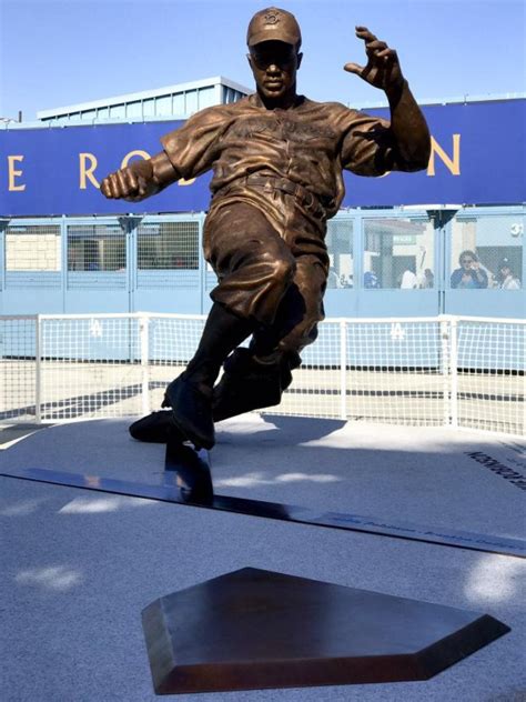 Los Angeles Dodgers Unveil Jackie Robinson Statue On 70th Anniversary