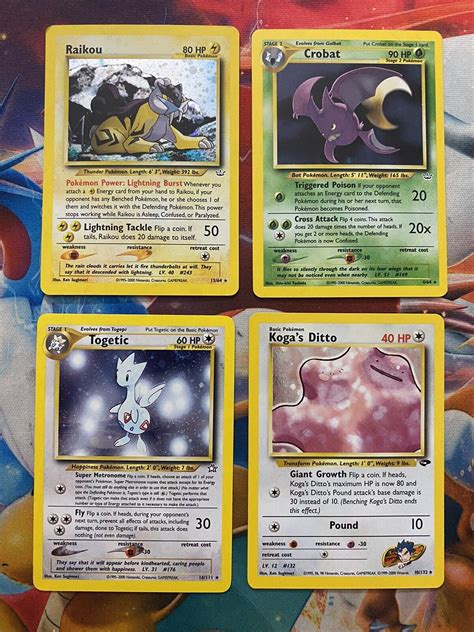 Vintage Pokemon Card Lot Wotc Holo Neo Gym First Edition Shadowless Etc