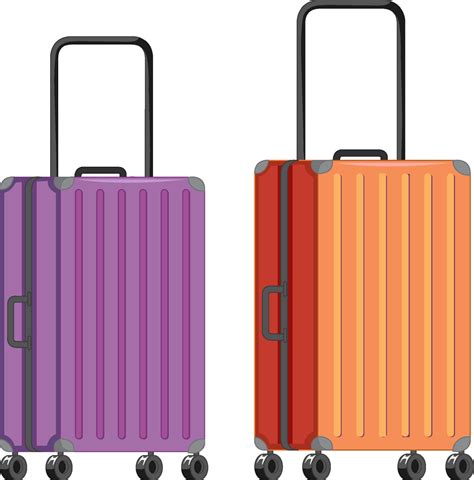 Set Of Travel Luggage 14291346 Vector Art At Vecteezy