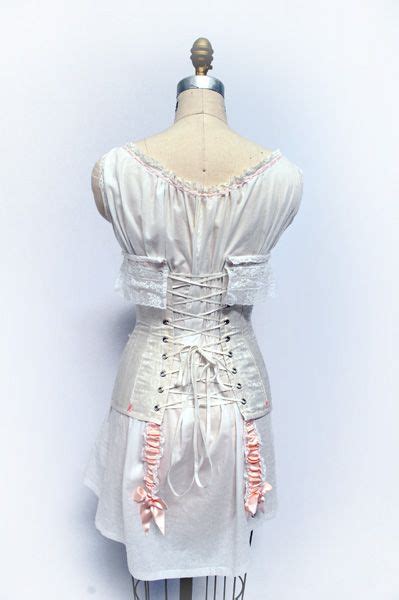 1901 1908 Straight Fronted Corset Reproduction Back Edwardian