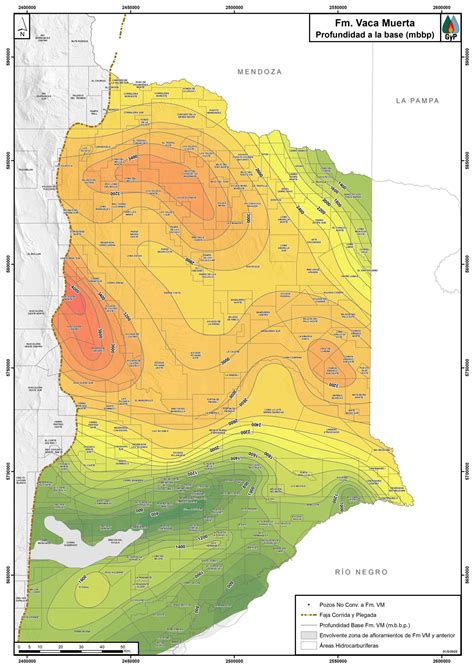 Vaca Muerta Profundidad A La Base Ministerio De Energ A Y Recursos
