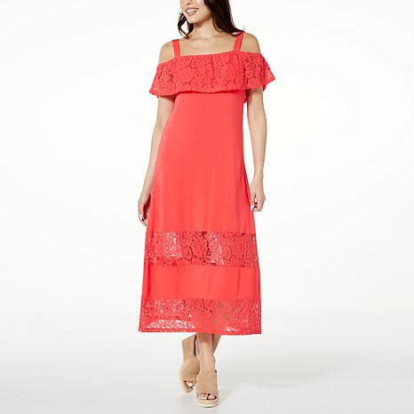 Colleen Lopez Lace Detail Maxi Dress - 20745452 | HSN