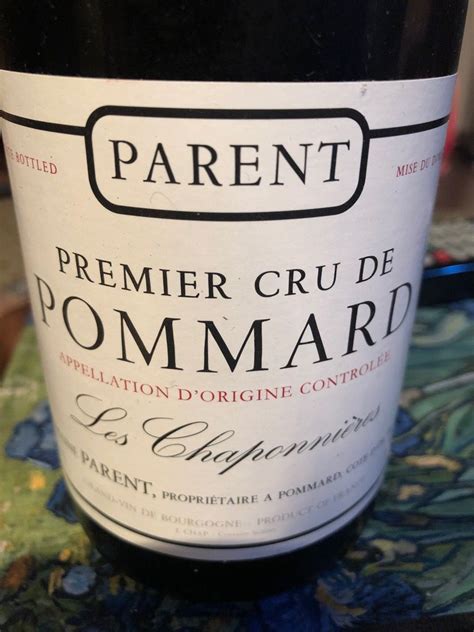 2018 Domaine Parent Pommard 1er Cru Les Chaponnières France Burgundy