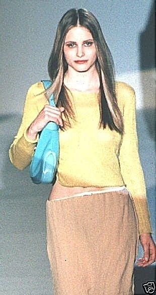 GUCCI Runway Beige Tan Nude Silk Crepe Logo Leather G Gem