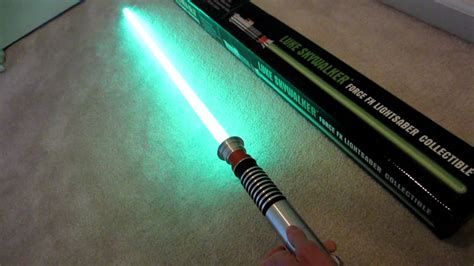 Master Replicas Force FX LightSaber Demo Luke Skywalker SW 212 YouTube