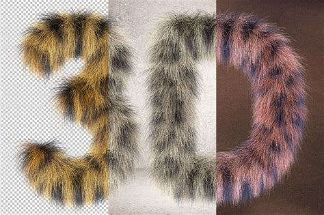 3d Leopard Furry Letters Pack By Balabolka Thehungryjpeg