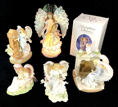 Lot 6pc Resin Seraphim Classics Angels Figurines