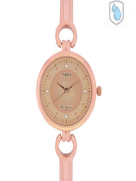 Buy Timex Women Rose Gold Toned Analogue Watch Twel11425 Watches For Women 11571886 Myntra