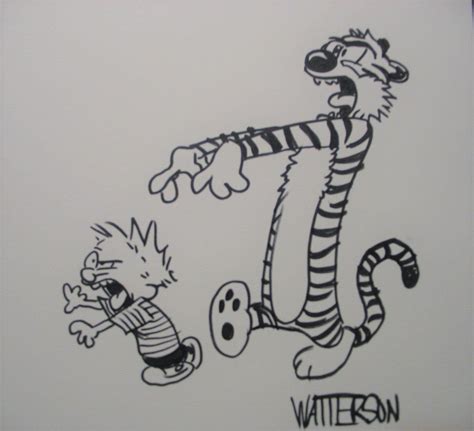 Bill Watterson Calvin And Hobbes Original Estate Found Etsy Hand