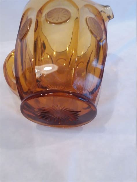 Fostoria Coin Amber Pitcher Fostoria Pitcher Amber Glass