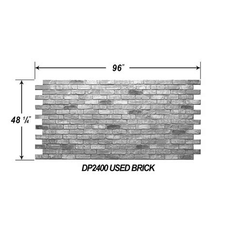 Used Brick 4x8' Faux Brick Panel – Fauxstonesheets