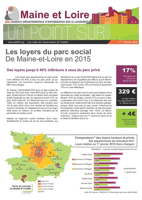 Calaméo Les loyers du parc social de Maine et Loire en 2015 ADIL 49