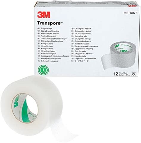 Amazon 3M Transpore Clear Plastic Tape 1 X 10 Yards 1 Roll