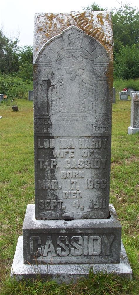 Lou Ida Hardy Cassidy 1866 1911 Mémorial Find A Grave