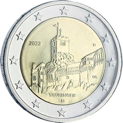 Allemagne Blister Bu X Euros Comm Mo Allemagne Thuringe