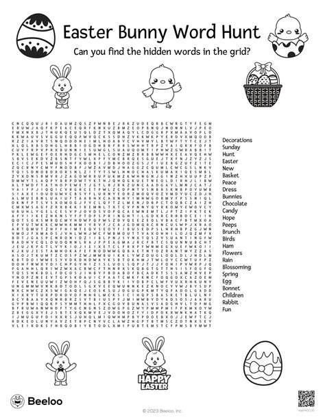 Springtime Easter Themed Word Searches • Beeloo Printable Crafts And