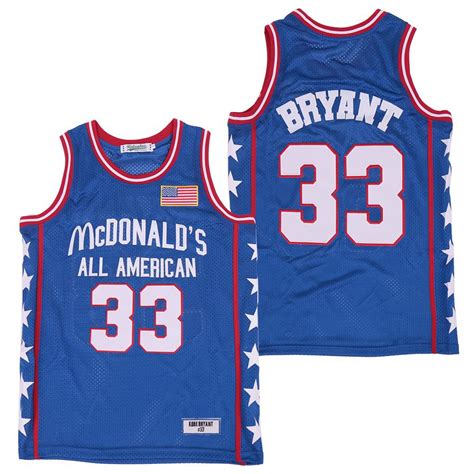 Kobe Bryant Mcdonalds All American 33 Highschool Basketball Jersey