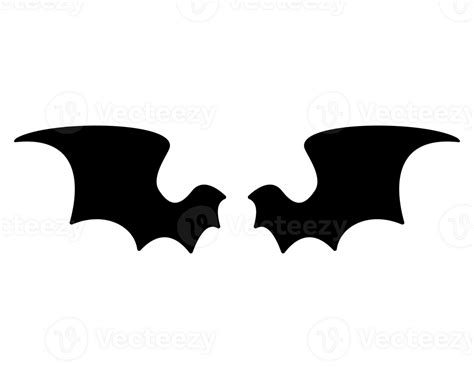 dark wing silhouette evil devil in the shadows Scary bat wings on Halloween night. 24127466 PNG