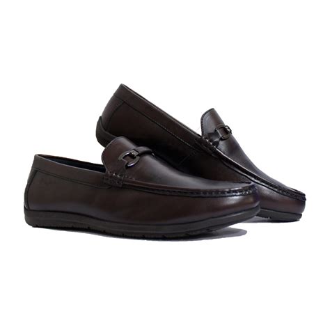 Buy Mens Brown Leather Slip On Shoes Casual | Pierre Cardin India