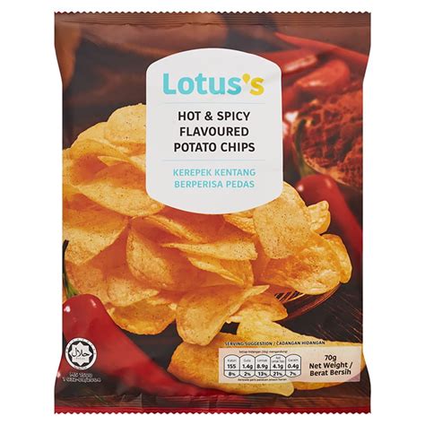 Lotuss Ridge Cut Tom Yum Flavoured Potato Chips 60g