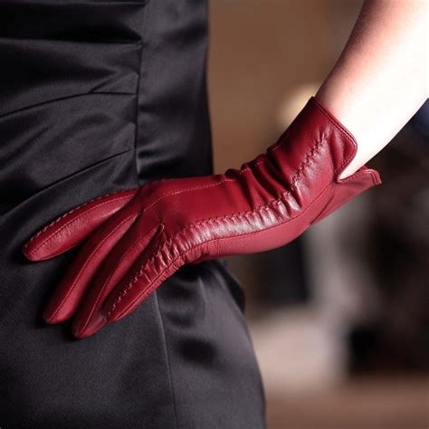 38 5us Velvet Lining Gloves Women S Genuine Leather Gloves Female Short Design Autumn And