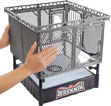 Wwe Wrestling Wrekkin Collision Cage Exclusive Playset Build N Bash