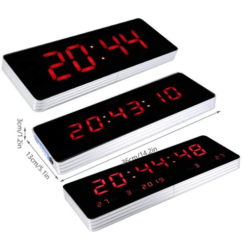 Digitale Wandklok Modern Digitale Led Kalender Klo Grandado