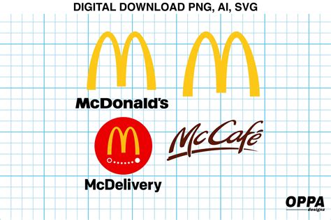 Mcdonald S Logo I Mcdelivery Logo I Mccafe Logo I Svg Png Files I