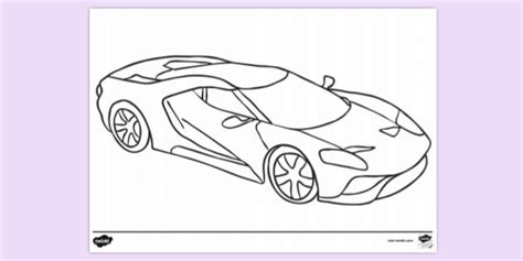 Free Awesome Car Colouring Page Colouring Sheets