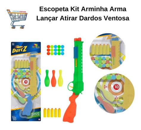 Kit Conjunto Arminha Escopeta Lan Adora Dardos Nerf Premium Mercadolivre