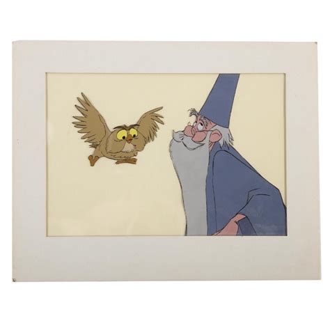 Disney animation cel "Merlin and Archimedes" - Oct 06, 2018 | Alex ...